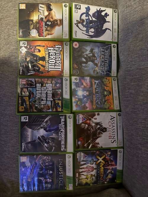 X BOX  360 250GB WITH TWO CONTROLERS AND 40 GAMES