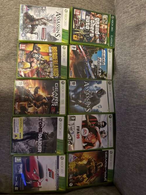 X BOX  360 250GB WITH TWO CONTROLERS AND 40 GAMES