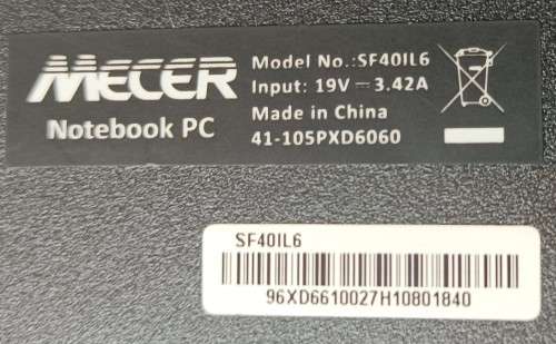 Mecer SF40IL6, 10th Gen Intel i3-1005G1@1.2GHz, 8GB RAM, 256GB SSD, 14` HD Display, Windows 11