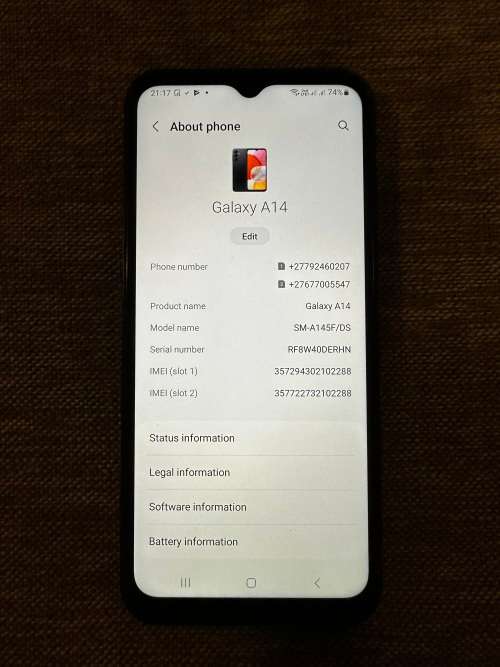 Samsung Galaxy A14 64GB DS Black