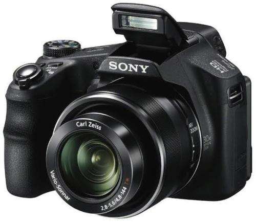 Sony Cybershot DSC-H200 Black 20.1MP 26X Optical SteadyShot image stabilization Digital Camera