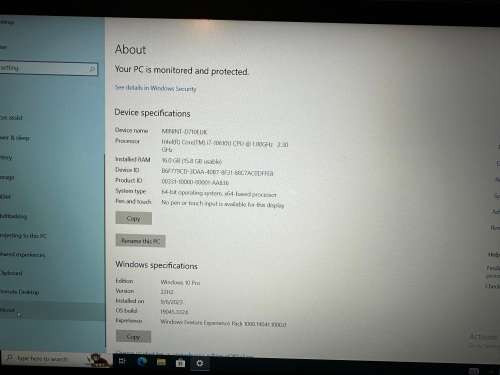 HP ELITEBOOK 850 G7 CORE I7 10TH GEN 16GB RAM 512GBSSD MINT