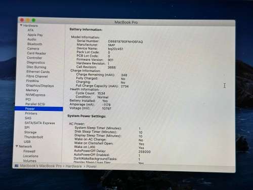 MACBOOK PRO 13 INCH 2017  CORE I5