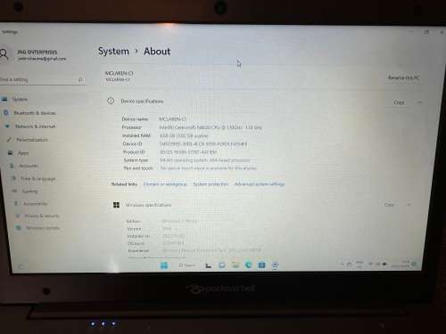 Packard Bell Mclaren-C 11.6 Inch 4GB 64GB Laptop