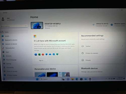 HP EliteBook 840 G6, 8th Gen i5-82565U@1.6GHz, 16GB RAM, 256B NVMe SSD, 14`` FHD Display LTE