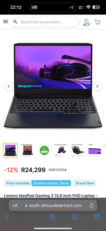 Lenovo IdeaPad Gaming 3 15IHU6 82K101Q0SA 11th Gen Intel Core i5-11320H 32GB RAM 512GB SSD NEW