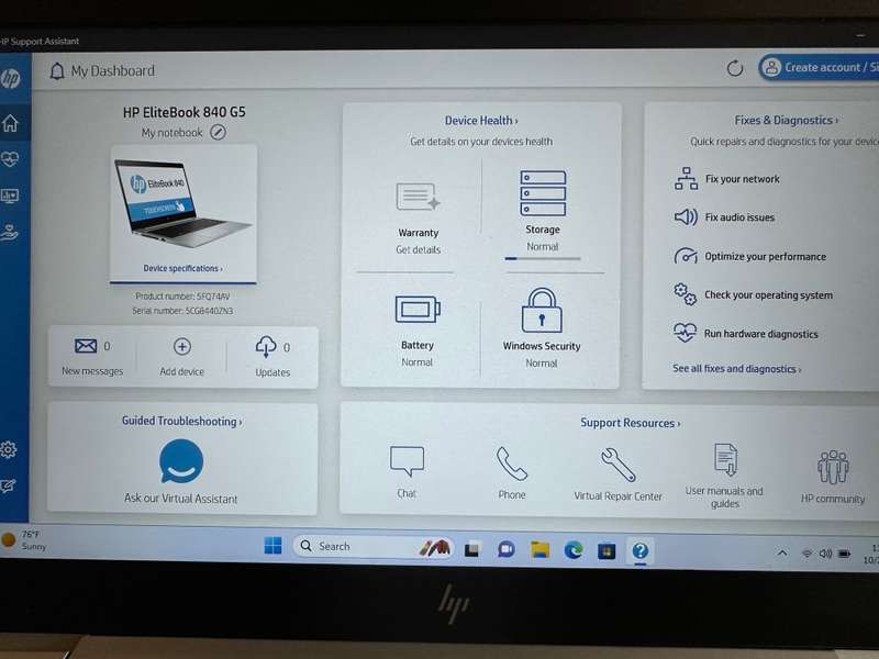 HP EliteBook 840 G5, 7th Gen i7-7500U@2.7GHz, 16GB RAM, 256GB m.2 SSD, 14` FHD Display LTE