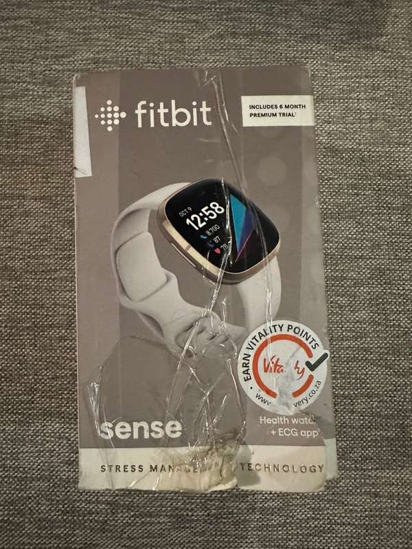 Fitbit Sense Health & Fitness Heart Sleep Pace Tracker Smartwatch - Lunar