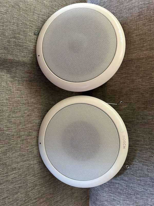 Set of 2 Bosch LC4-UC06E Ceiling Loudspeaker, 6W, Wide Angle New