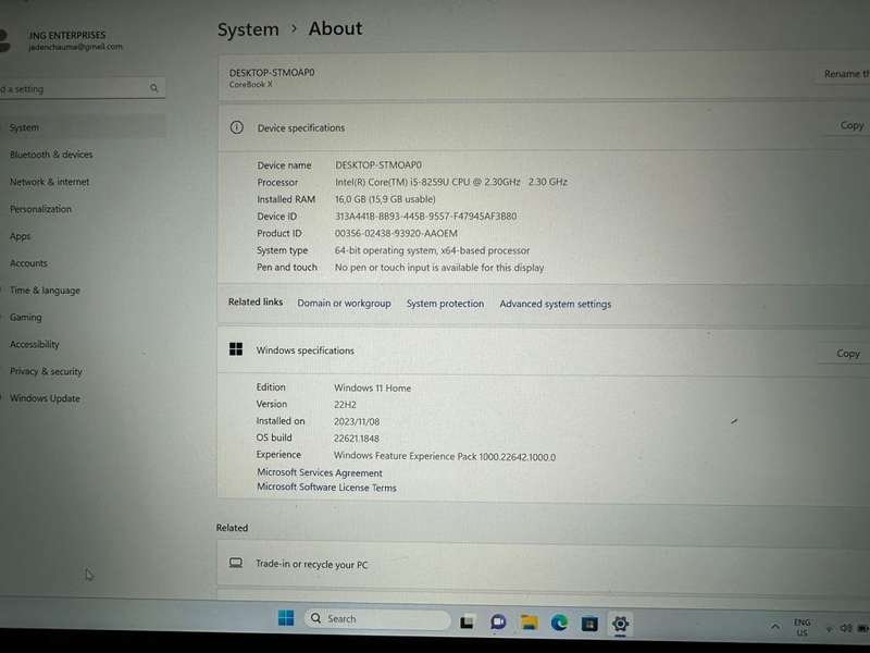 CHUWI COREBOOK X CORE I5 8TH GEN 16GB RAM 512GB SSD