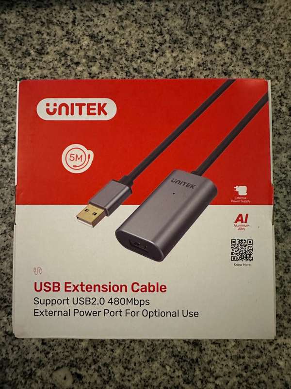 Unitek 5M Usb3.0 Active Extension Cable New