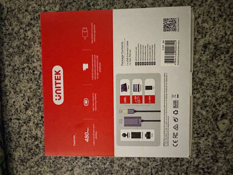 Unitek 5M Usb3.0 Active Extension Cable New