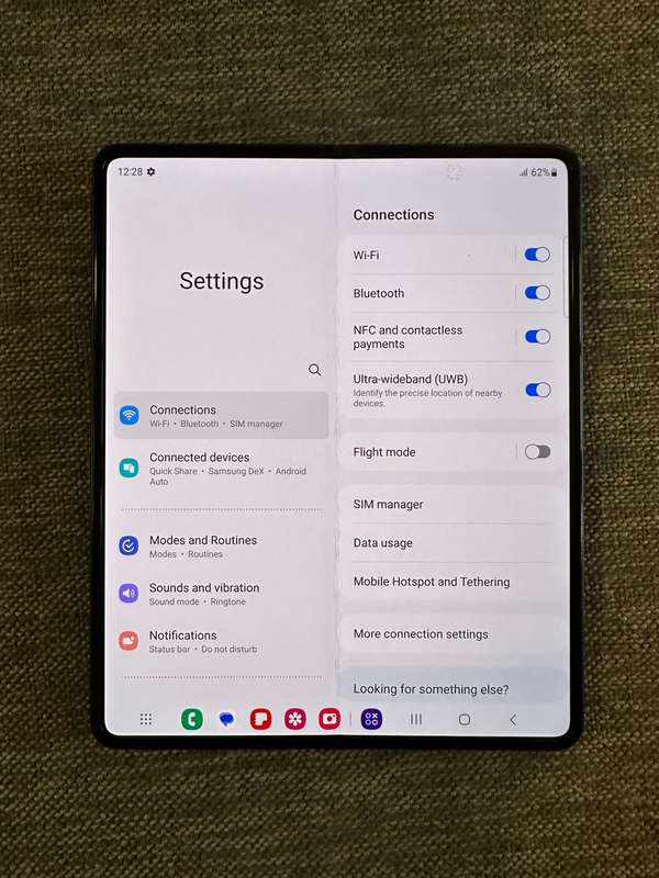SAMSUNG Z FOLD 3 5G 12GB RAM 256GB MEMORY DUAL SIM