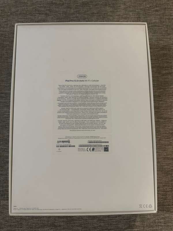 IPAD PRO 12.9 INCH 2ND GEN 256GB WIFI AND CELLULAR
