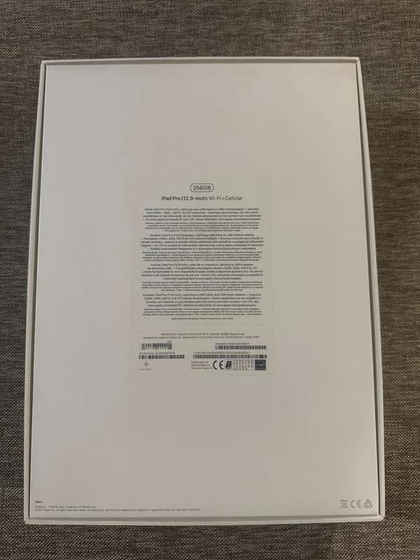 IPAD PRO 12.9 INCH 2ND GEN 256GB WIFI AND CELLULAR