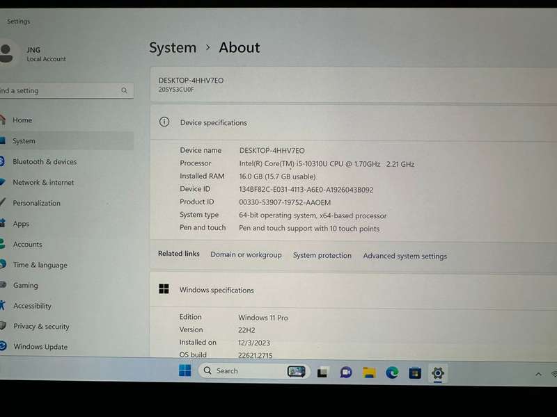 LENOVO X13  Yoga Gen 1 LTE HDR Display With S pen i5 Touch 16gb Ram 512gb ssd With lenovo Warranty