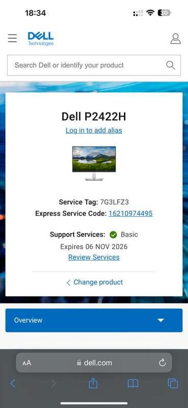 Dell P2422H 24-inch 1920 x 1080p FHD 60Hz 8ms LCD New Sealed With Dell Warranty