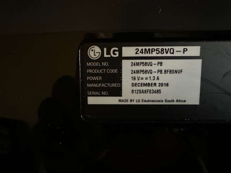 LG 24MP58VQ-P 24` Full HD 1920 x 1080 IPS LED Monitor