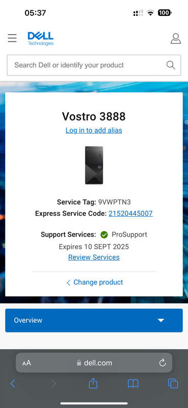 DELL VOSTRO 3888  I5 1OTH GEN 4GB RAM 500GBB HDD WITH WIFI STILL UNDER DELL WARRANTY