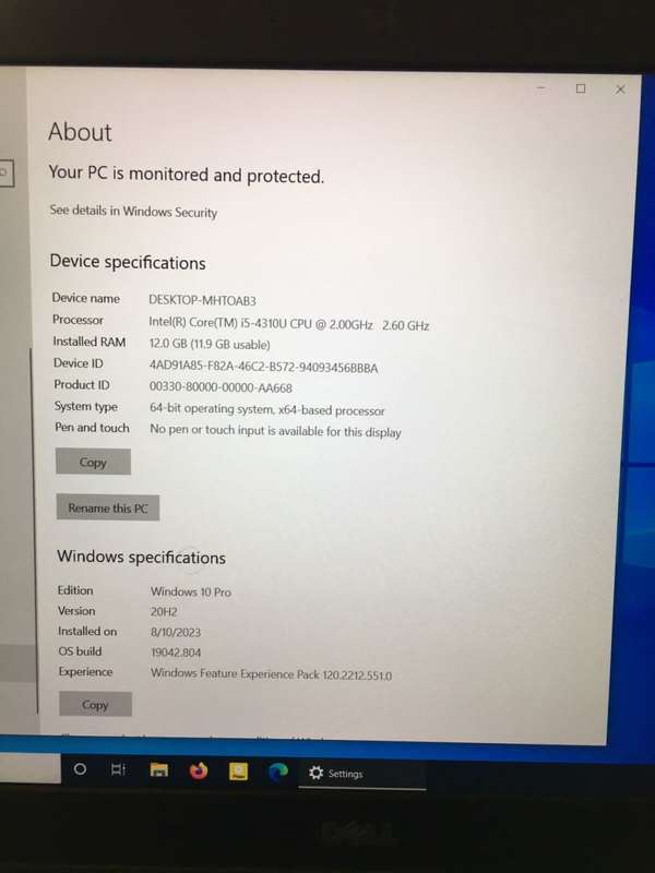 DELL LATITUDE E5550 CORE I5 4TH GEN 12GB RAM 500GB HDD