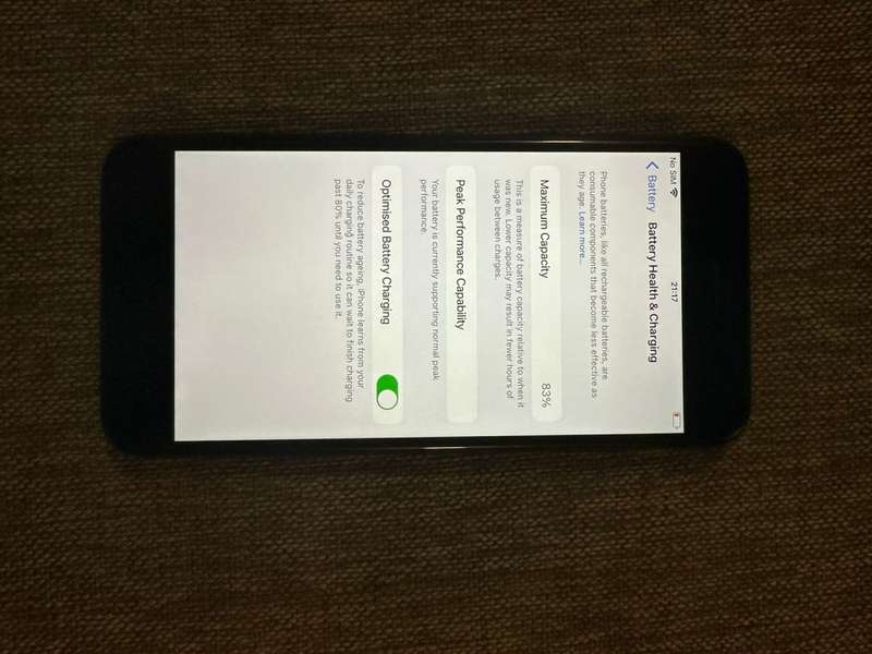 I PHONE 8 PLUS 128GB 83% BATT HEALTH NO FINGERPRINT SENSOR