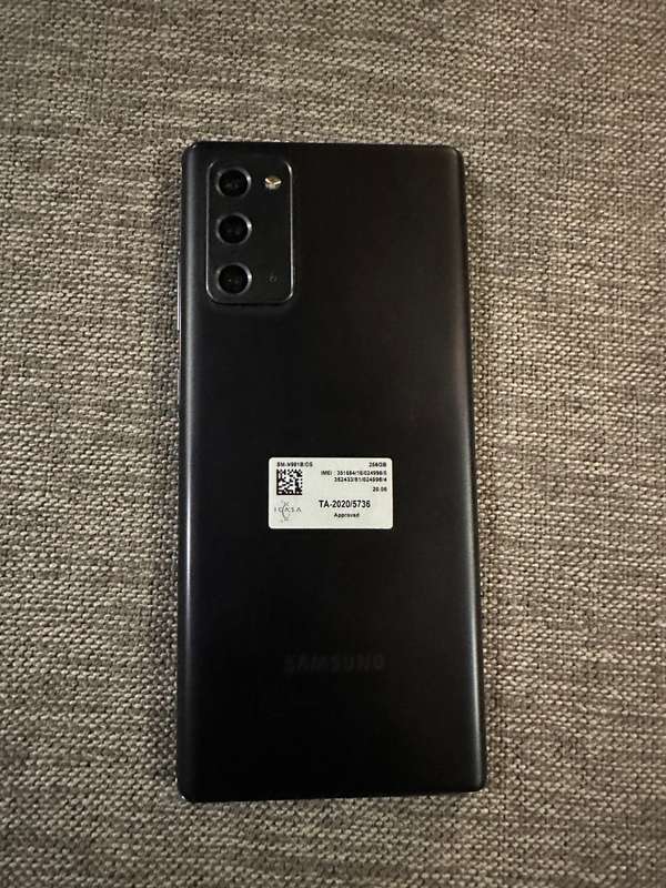 SAMSUNG NOTE 20 5G 8GB RAM 256GB DUAL SIM MINT CONDITION WITH S PEN
