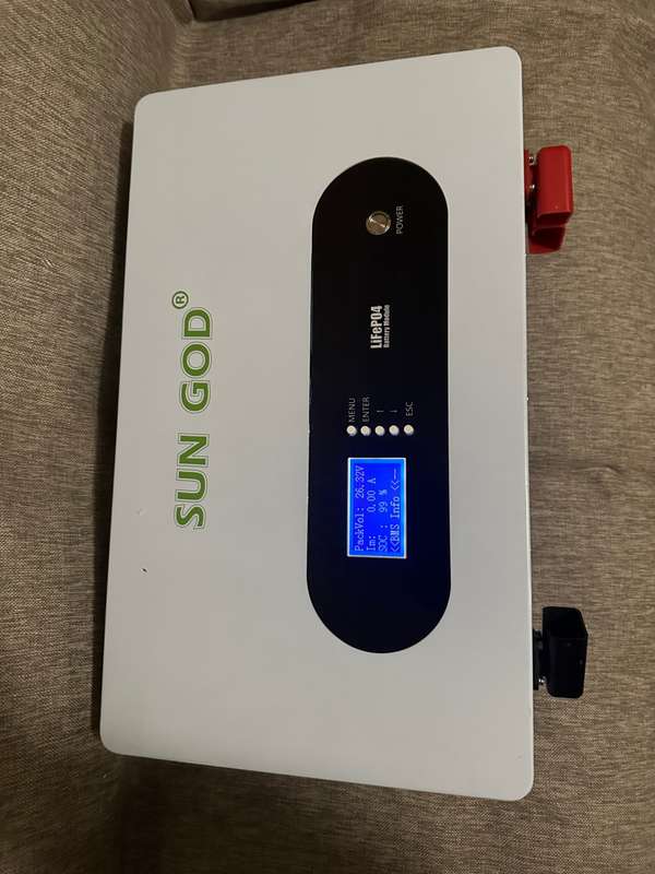 24v 100ah Sungod lithium ion battery
