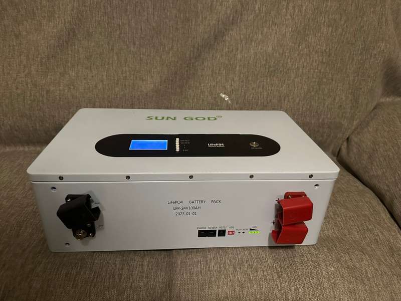 24v 100ah Sungod lithium ion battery