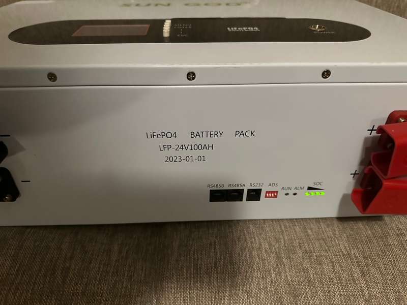24v 100ah Sungod lithium ion battery