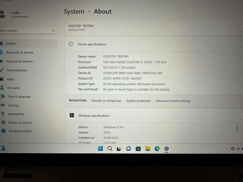 **BARGAIN BUY**DELL LATITUDE 5440 13th GEN CORE i5, 16GB RAM, 256GB SSD, FHD-GRAB IT@R9999!