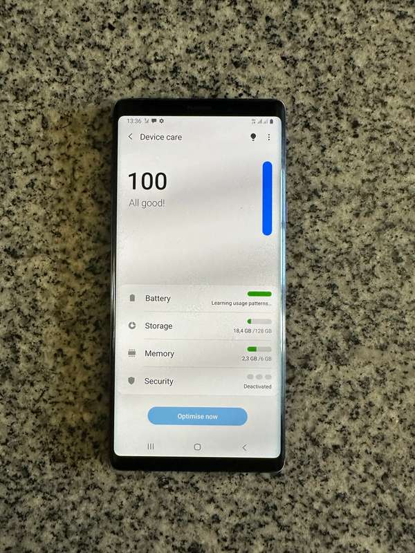 Samsung Note 9, 6GB RAM, 128Gb storage, dual  SIM with stylus pen