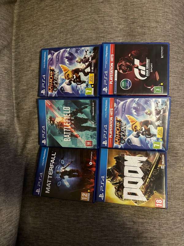 PLAYSTATION 4 SLIM 500GB 1 CONTROLLER 6 GAMES