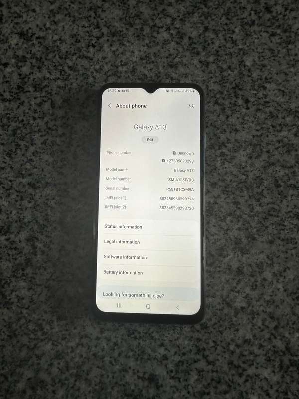 Samsung Galaxy A13 64GB LTE Dual Sim -Grey Mint