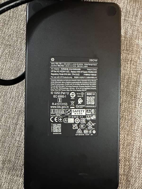 HP Thunderbolt G4 Dock Docking Station 280W Mint As New