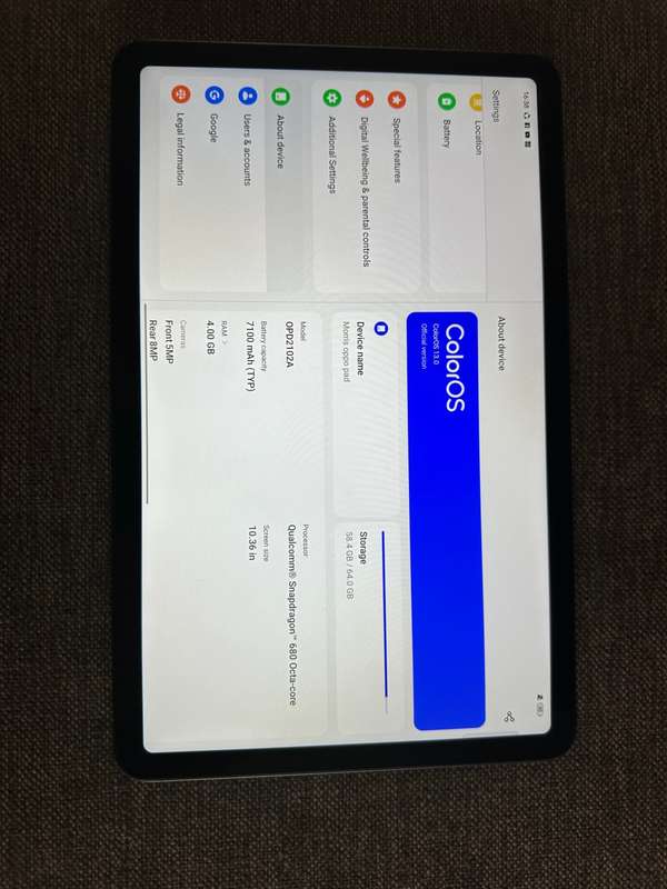 Oppo Pad Air 10.3 inch Tab (4/64GB) Grey (OPD2102A)