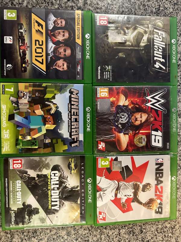 6 X X BOX ONE GAMES