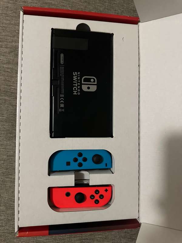 Nintendo Switch Console - Neon Blue/Neon Red Mint As New Condition