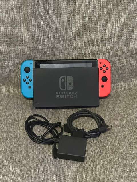 Nintendo Switch Console - Neon Blue/Neon Red Mint As New Condition