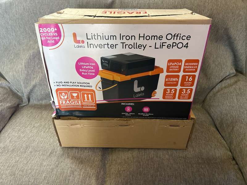 Lalela Lithium Trolley Inverter(615WH) Modified Sinewave 50AH