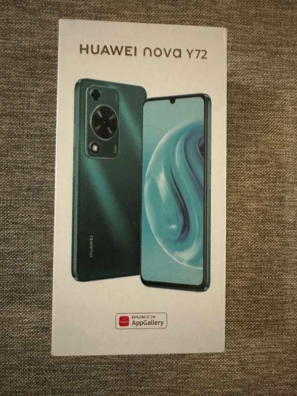 Huawei Nova Y72 4G Dual Sim 128GB - Black New Sealed