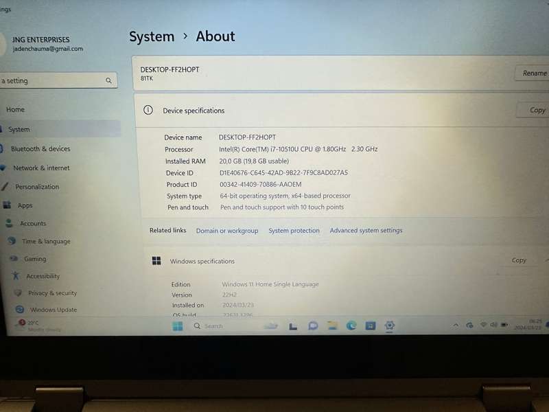 Lenovo Ideapad C340-141ML Core i7 10th Gen 20gb Ram 512gbssd Touch Screen