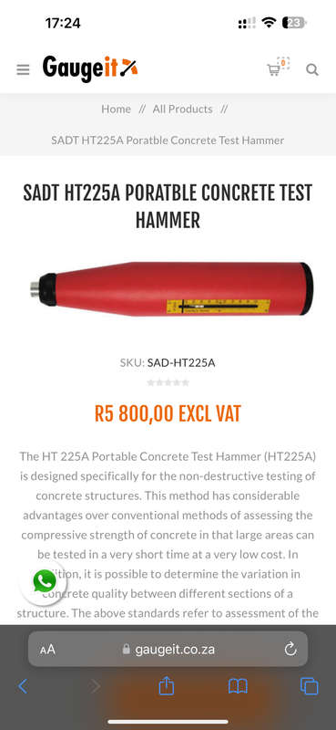HT-225A  Concrete Test Hammer Concrete Rebound Hammer Testing Equipment New