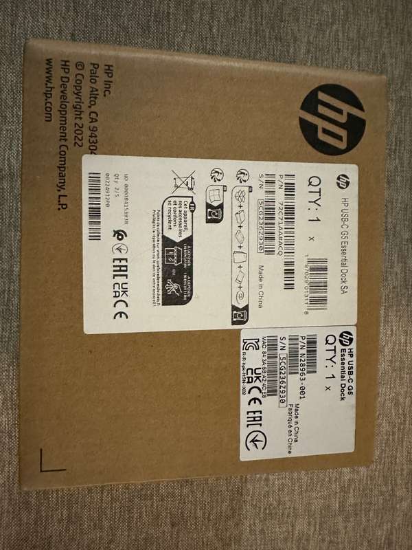 HP USB-C G5 Essential Docking Station 72C71AA NEW SEALED
