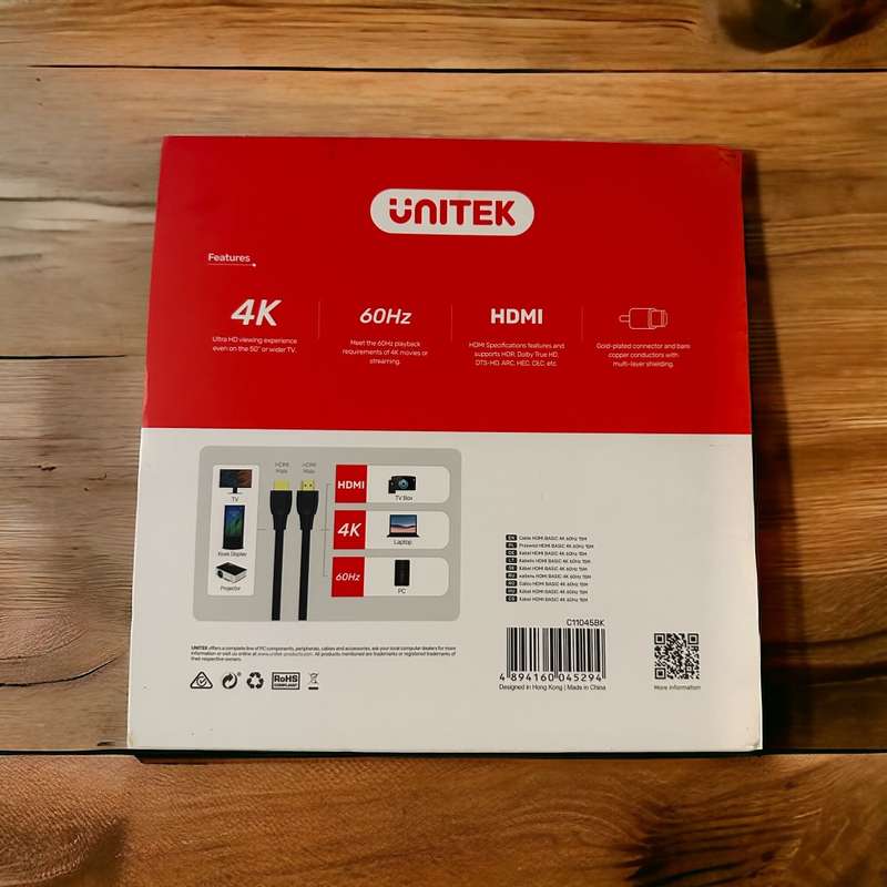 Unitek 4K 60Hz HDMI 2.0 High Speed Cable 15M New  Sealed
