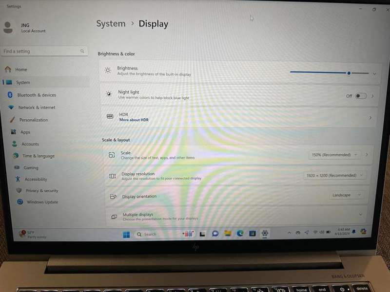 HP EliteBook 845 G10 14-inch WUXGA Laptop - AMD Ryzen 7 7840HS 512GB SSD 16GB RAM LTE  Mint