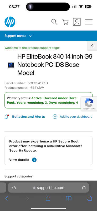 HP EliteBook 840G9, 12th Gen i5 V PRO   16GB RAM, 256GB  SS Iris Xe Graphics LTE New Condition