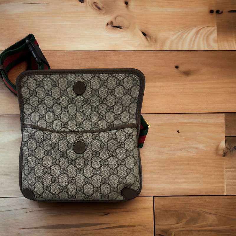 Gucci GUCCI Bag Men`s Body Waist Neo Belt Brown 493930 Authentic Good Condition