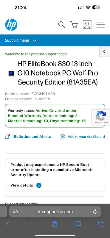 Touch Screen 13th Gen HP  830 G10, CORE I7 intel [R] 7560 R+ LTE-Advanced Pro New Sealed