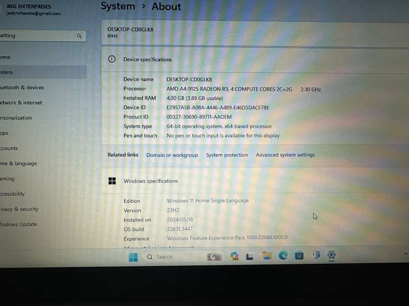 Lenovo IdeaPad S130-15AST, AMD A4-9125 Radeon R3, 4GB RAM, 500GB HDD, 15.6` HD Display, Windows 11