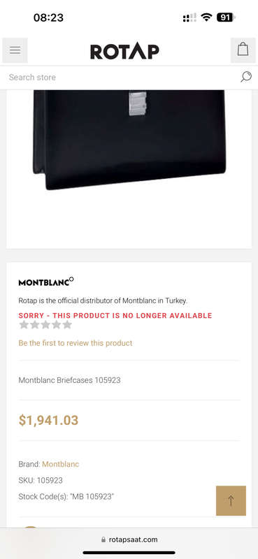 Montblanc Briefcases 105923 Mint Condition